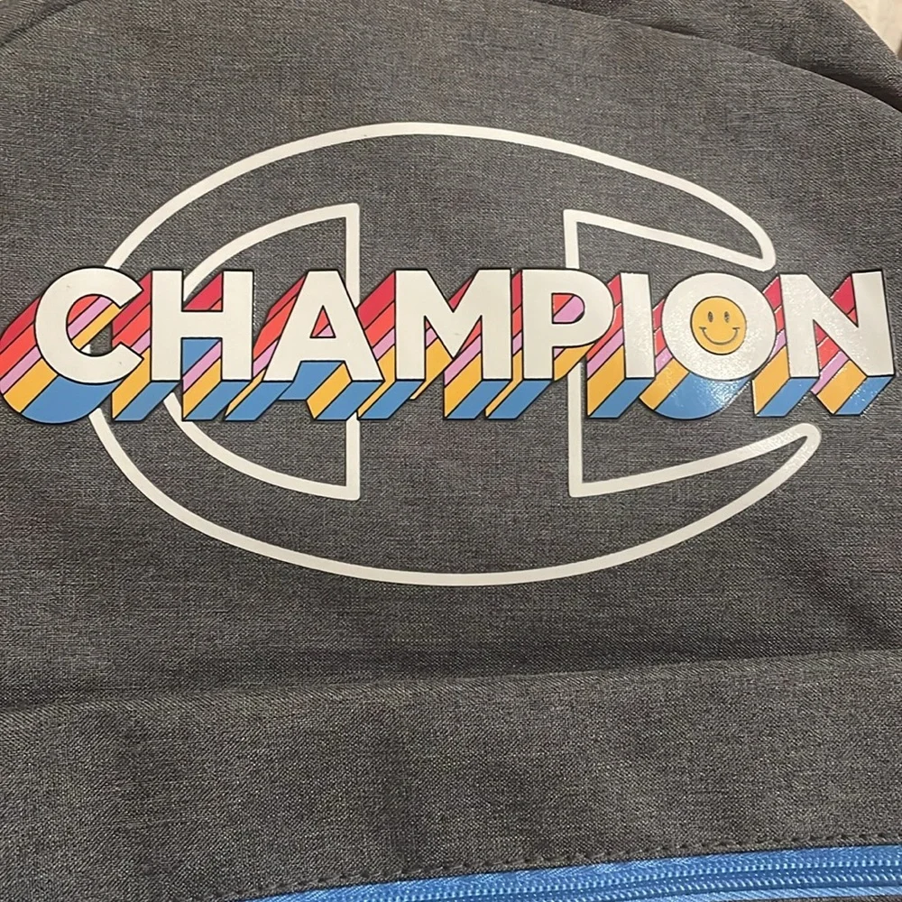 ❤️ Champion Youth Backpack One Size Grey/Multi - CHY1017HB-095 (NWT)